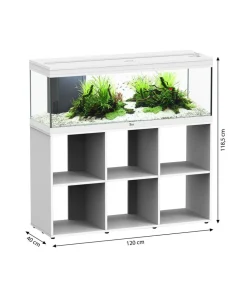 aquatlantis Aquarium Kombination Prestige 120, ca. B120/H118,5/T40 cm, 217 l Weiß Hot