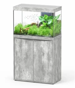 aquatlantis Aquarium Kombination Splendid Ultra 80, ca. B80,2/H138,9/T39,9 cm, 179 l Hellgrau Best
