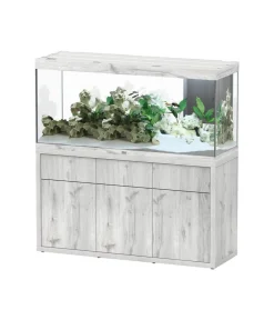 aquatlantis Aquarium Komplettsets - Aquarium Kombination Sublime Ultra Horizon 120, ca. B120,5/H143,9/T49 cm, 359 l Weiß