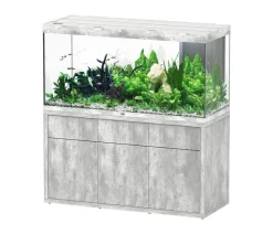 aquatlantis Aquarium Kombination Sublime Ultra 150x60, ca. B148,6/H157,2/T58,8 cm, 648 l Hellgrau Clearance