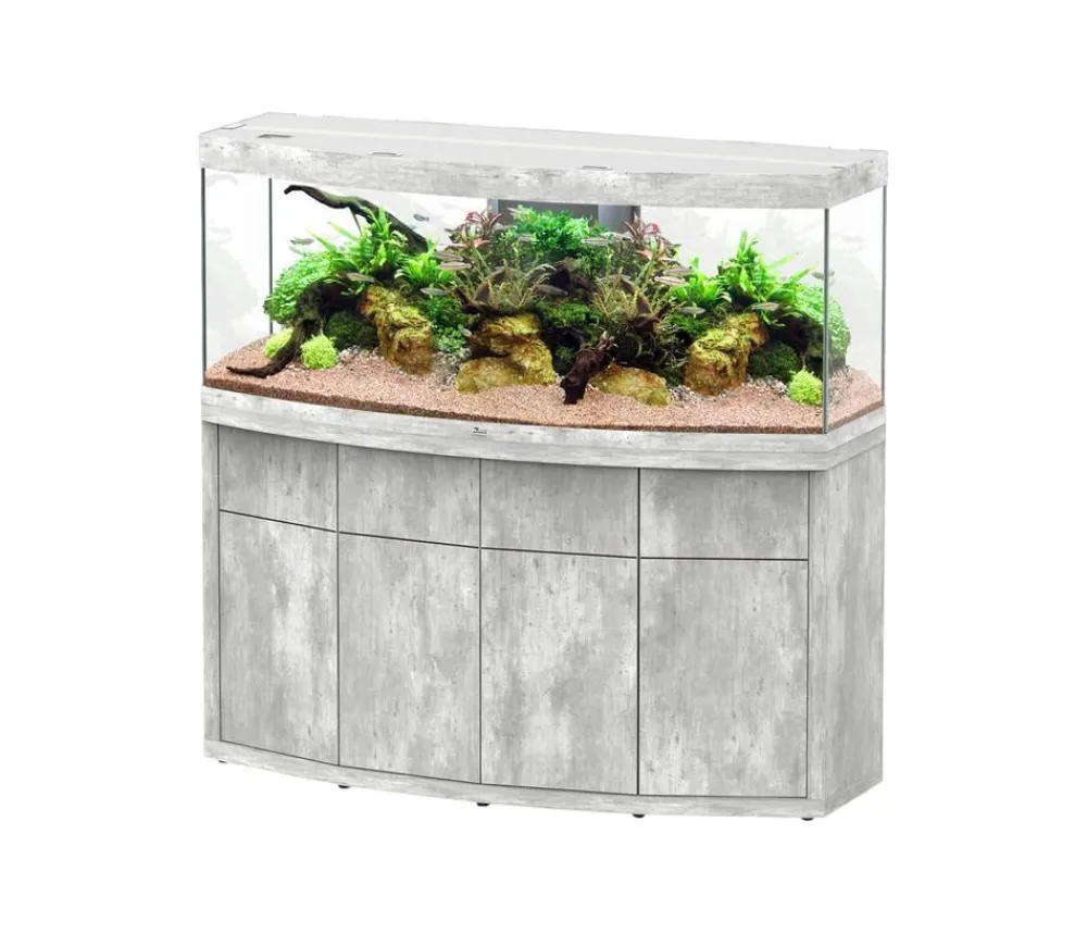 aquatlantis Aquarium Kombination Sublime Ultra Horizon 150, ca. B150,3/H143,9/T53,9 cm, 491 l Hellgrau Hot