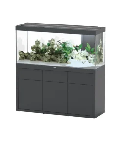 aquatlantis Aquarium Komplettsets - Aquarium Kombination Sublime Ultra 150x50, ca. B148,6/H152,2/T48,8 cm, 501 l Dunkelgrau