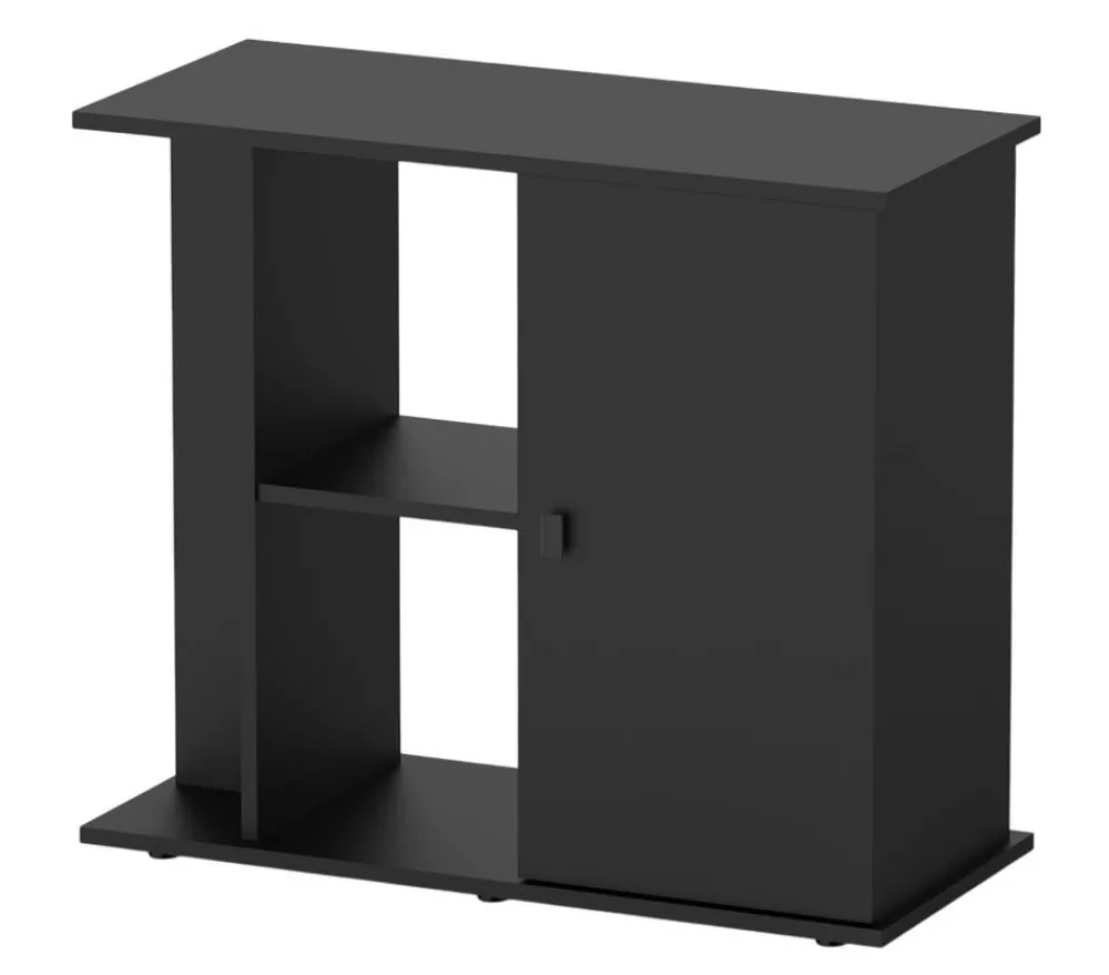 aquatlantis Aquarium Schrank Style LED 80x35cm 2.0 Schwarz New