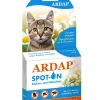 ARDAP® Zecken- und Flohschutz Spot-On für Katzen bis 4 kg, 3 x 0,4 ml Discount