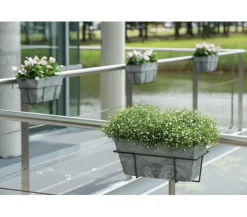 Artstone Pflanzkübel & Blumenkästen - Kunststoff-Blumenkasten Ella Grau