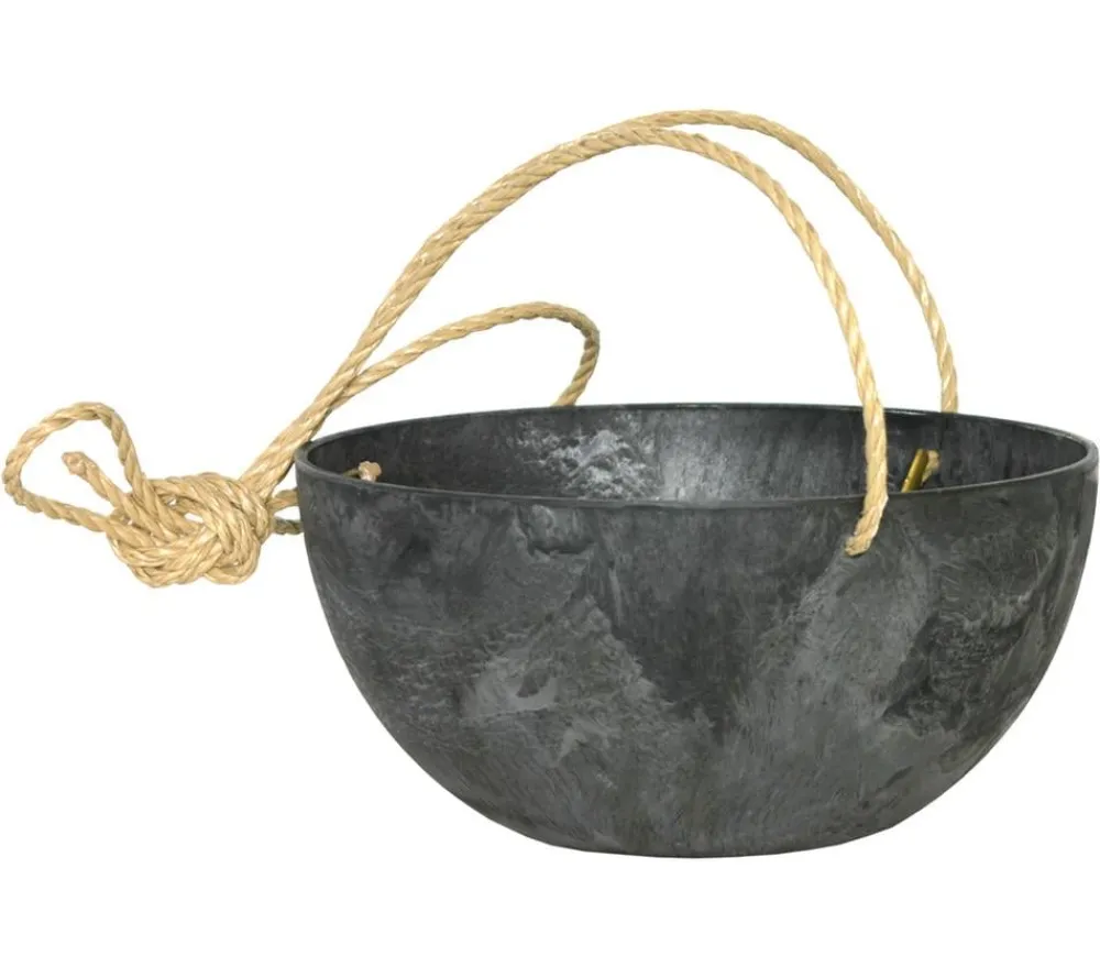 Artstone Kunststoff-Hängeampel Fiona, rund, Ø 25 cm Schwarz Online
