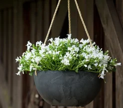 Artstone Kunststoff-Hängeampel Fiona, rund, Ø 25 cm Schwarz Online