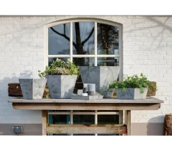 Artstone Blumenampeln & -Schalen > Kunststoff-Schale Ella, quadratisch