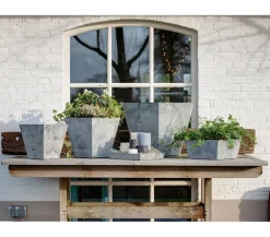 Artstone Kunststoff-Topf Ella Grau Discount