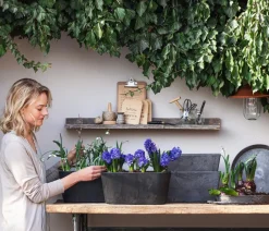 Artstone Blumentopf Untersetzer - Kunststoff-Untersetzer Claire Schwarz
