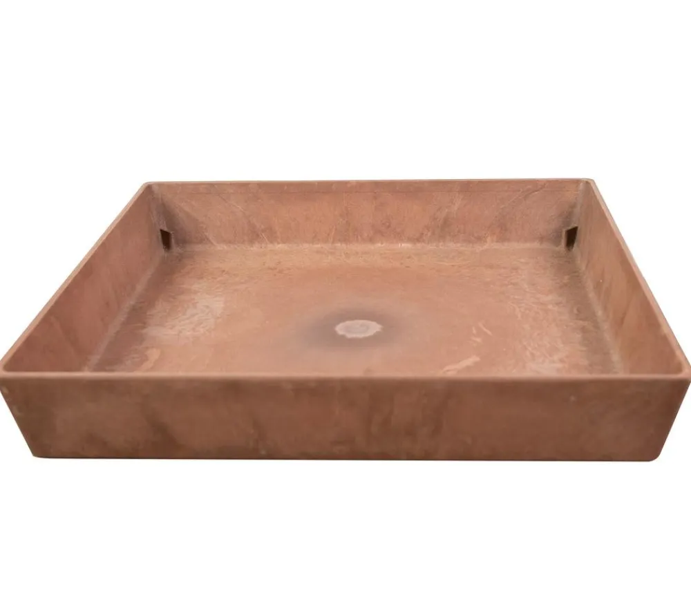 Artstone Blumentopf Untersetzer - Kunststoff-Untersetzer Ella Braun