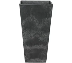 Artstone Vasen|Blumentöpfe & Übertöpfe > Kunststoff-Vase Ella, eckig,