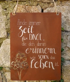 Badeko Mehr Gartendekoration|Gartenzwerge & Gartenfiguren > Metall-Dekotafel Erinnern, ca. H30 cm