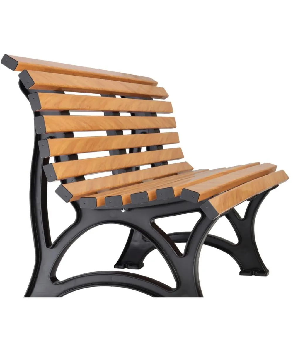 Blome 3-Sitzer Gartenbänke|Gartenbänke Kunststoff > Bank Helgoland, Holzoptik, 3-Sitzer