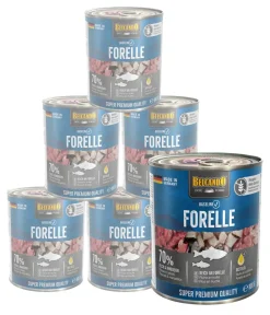 BELCANDO® Nassfutter Hund - Nassfutter für Hunde Single Protein Adult, 6 x 200 g