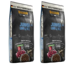 BELCANDO® Trockenfutter Hund - Trockenfutter für Hunde Junior, Lamb & Rice