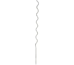 Bellissa Rankstäbe - Aluminium-Spiralpflanzstab Silber