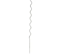 Bellissa Rankstäbe - Aluminium-Spiralpflanzstab Silber