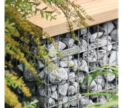 Bellissa Gartenbänke Metall|Gartenbänke Holz > Gabionenbank