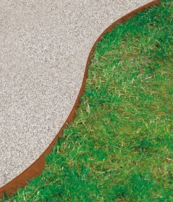 Bellissa Mähkanten & Beetkanten - Rasenkante Corten, ca. B118/H13 cm Braun