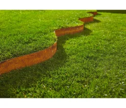 Bellissa Mähkanten & Beetkanten - Rasenkante Corten, ca. B118/H13 cm Braun