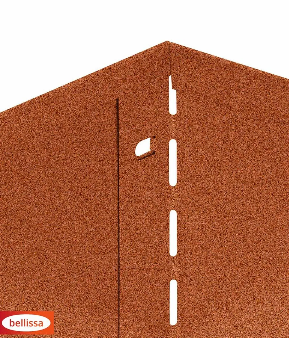 Bellissa Mähkanten & Beetkanten - Rasenkante Corten, ca. B118/H20 cm Braun