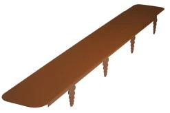 Bellissa Mähkanten & Beetkanten - Rasenkante Corten für Mähroboter, 2er-Set Braun