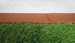 Bellissa Mähkanten & Beetkanten - Rasenkante Corten für Mähroboter, 2er-Set Braun
