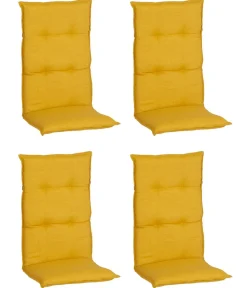 beo Sitzauflagen - Hochlehnerauflage Brovine, 4er-Set Gelb