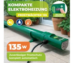 Bio Green Elektro-Gewächshausheizung 135 W mit integriertem Thermostat, ca. B100/H5/T5 cm Grün Sale