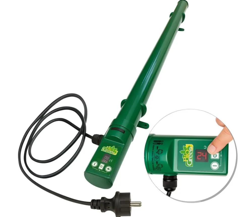 Bio Green Elektro-Gewächshausheizung 135 W mit integriertem Thermostat, ca. B100/H5/T5 cm Grün Sale