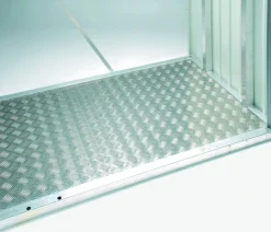 biohort Bodenplatte Europa, Neo, Geräteschrank und WoodStock® Silber