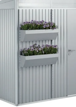 biohort Pflanzsysteme Für Gartenhäuser - FloraBoard, 2 Stück Silber