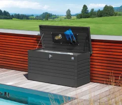 biohort FreizeitBox 130, ca. B134/H71/T62 cm Dunkelgrau Hot