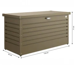 biohort Aufbewahrungsboxen - FreizeitBox 130, ca. B134/H71/T62 cm Braun