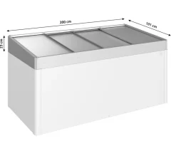 biohort Hochbeete & Frühbeete > Frühbeetaufsatz 2x1, ca. B200,2/H28,5/T101,8 cm