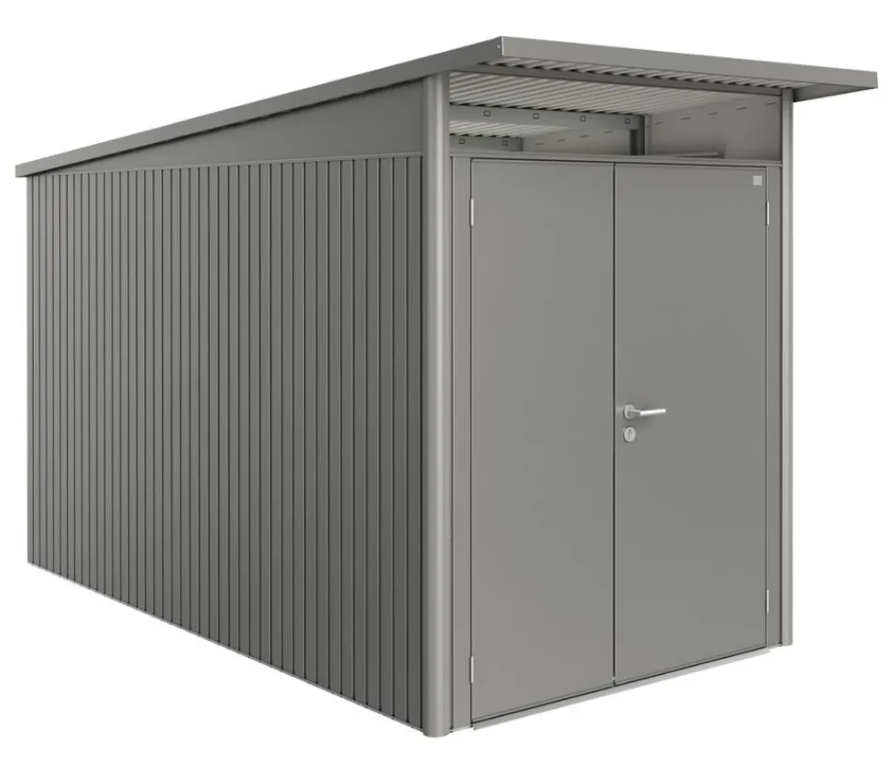 biohort Gerätehaus AvantGarde® Gr. A4, ca. B180/H222/T380 cm Quarzgrau Sale