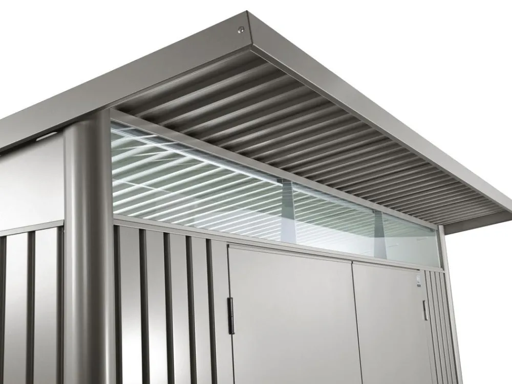 biohort Gerätehaus AvantGarde® Gr. A4, ca. B180/H222/T380 cm Quarzgrau Sale
