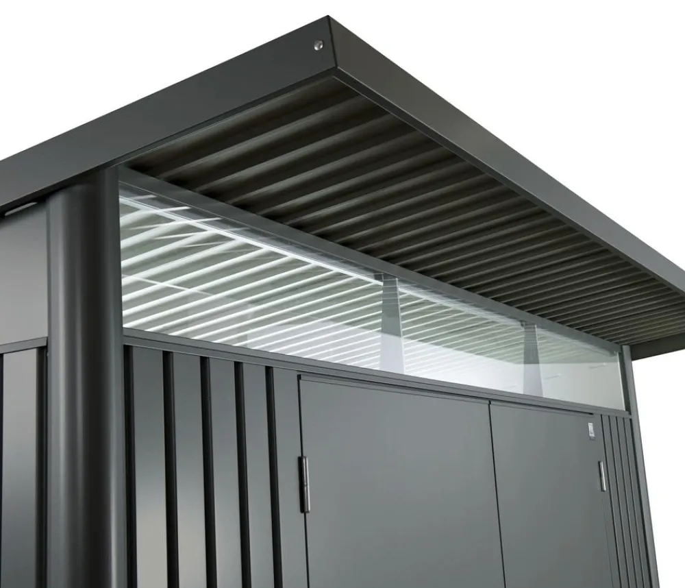 biohort Gerätehaus AvantGarde® A5, ca. B260/H218/T220 cm Dunkelgrau Clearance