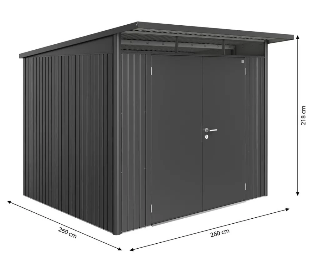 biohort Gartenhäuser & Gerätehäuser > Gerätehaus AvantGarde® Gr. A6, ca. B260/H218/T260 cm