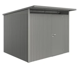 biohort Gartenhäuser & Gerätehäuser - Gerätehaus AvantGarde® Gr. A6, ca. B260/H218/T260 cm Quarzgrau