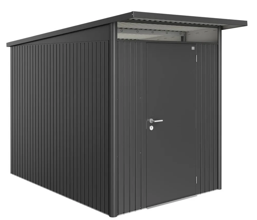 biohort Gartenhäuser & Gerätehäuser - Gerätehaus AvantGarde® A7, ca. B260/H217/T300 cm Quarzgrau