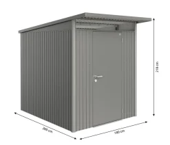 biohort Gartenhäuser & Gerätehäuser > Gerätehaus AvantGarde® Gr. A2, ca. B180/H218/T260 cm
