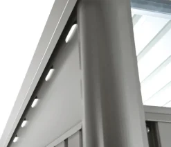 biohort Gartenhäuser & Gerätehäuser - Gerätehaus AvantGarde® Gr. A2, ca. B180/H218/T260 cm Quarzgrau