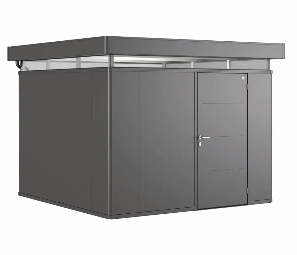 biohort Gerätehaus CasaNova® 3 x 3, ca. B328/H250/T328 cm Dunkelgrau Outlet