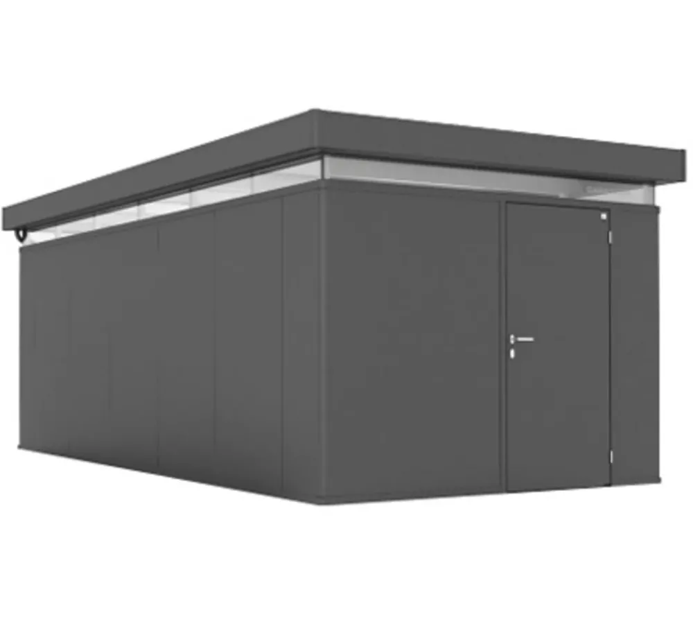 biohort Gartenhäuser & Gerätehäuser - Gerätehaus CasaNova® 3 x 6, ca. B328/H250/T628 cm Dunkelgrau