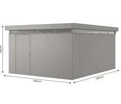 biohort Gartenhäuser & Gerätehäuser - Gerätehaus CasaNova® 4 x 6, ca. B428/H250/T628 cm Dunkelgrau