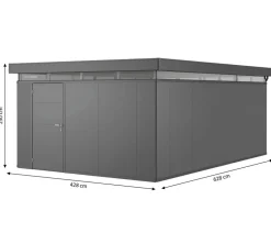 biohort Gartenhäuser & Gerätehäuser > Gerätehaus CasaNova® 4 x 6, ca. B428/H250/T628 cm