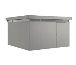biohort Gartenhäuser & Gerätehäuser - Gerätehaus CasaNova® 4 x 4, ca. B428/H250/T428 cm Quarzgrau