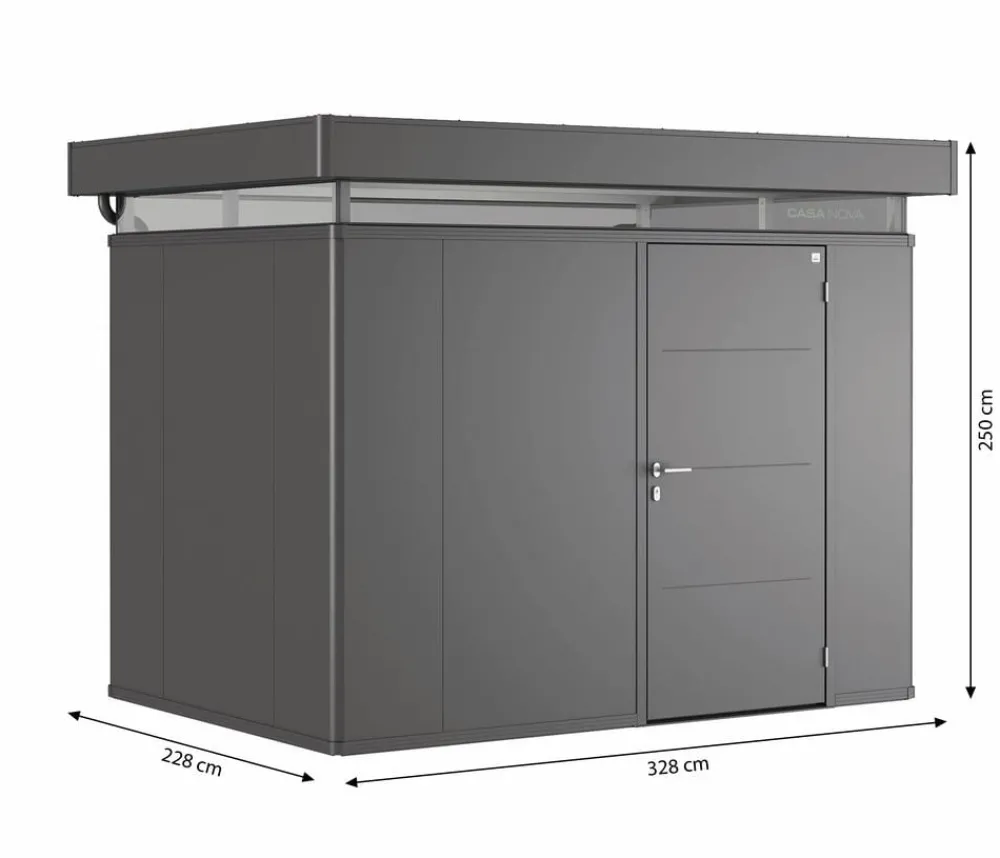 biohort Gartenhäuser & Gerätehäuser > Gerätehaus CasaNova® 3 x 2, ca. B328/H250/T228 cm